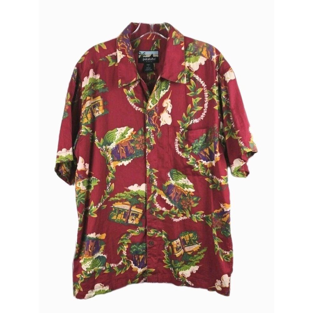 Vintage Patagonia Pataloha 2000 Hawaiian Button Shirt Men's Cotton MED- PORTUGAL